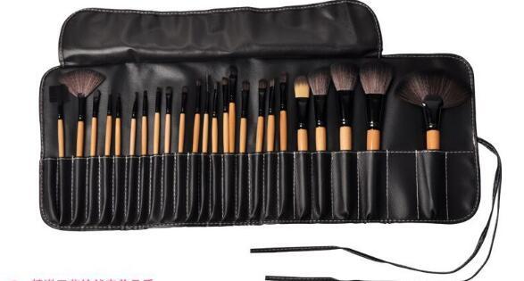 24-Piece Professional Makeup Brush Set for Cosmetics & Eyebrows