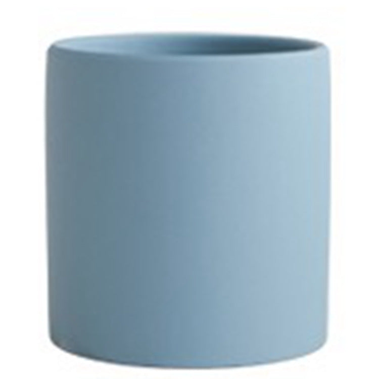 Nordic Industrial Ceramic Flowerpot – Colorful Succulent Planter with Tray