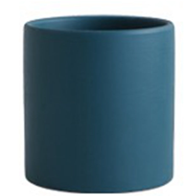 Nordic Industrial Ceramic Flowerpot – Colorful Succulent Planter with Tray