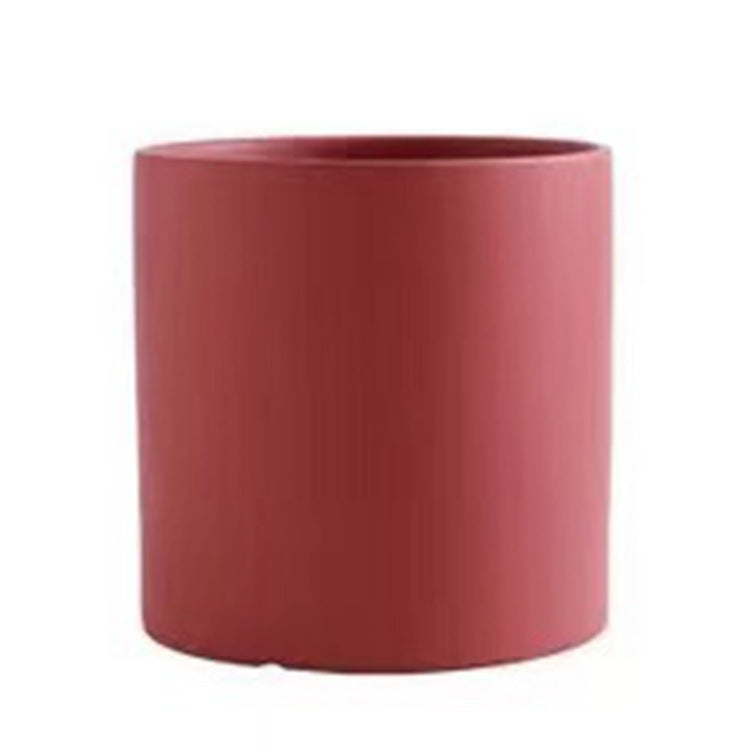 Nordic Industrial Ceramic Flowerpot – Colorful Succulent Planter with Tray