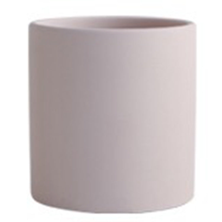 Nordic Industrial Ceramic Flowerpot – Colorful Succulent Planter with Tray