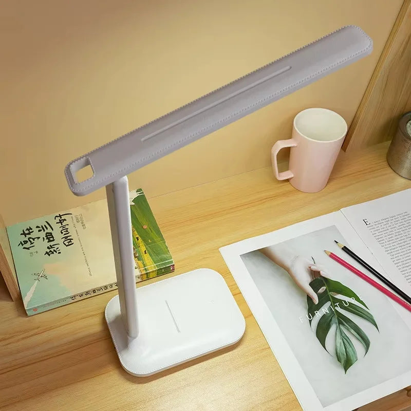 Touch Dimmable LED Folding Desk Lamp with USB Plug