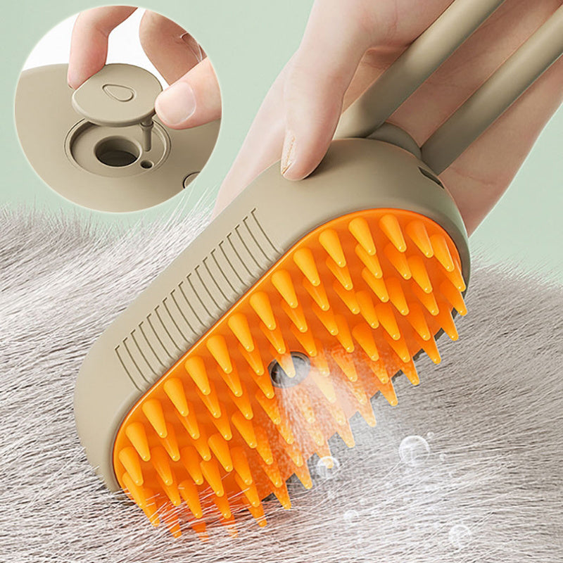 Steamy 3-in-1 Electric Pet Grooming Brush