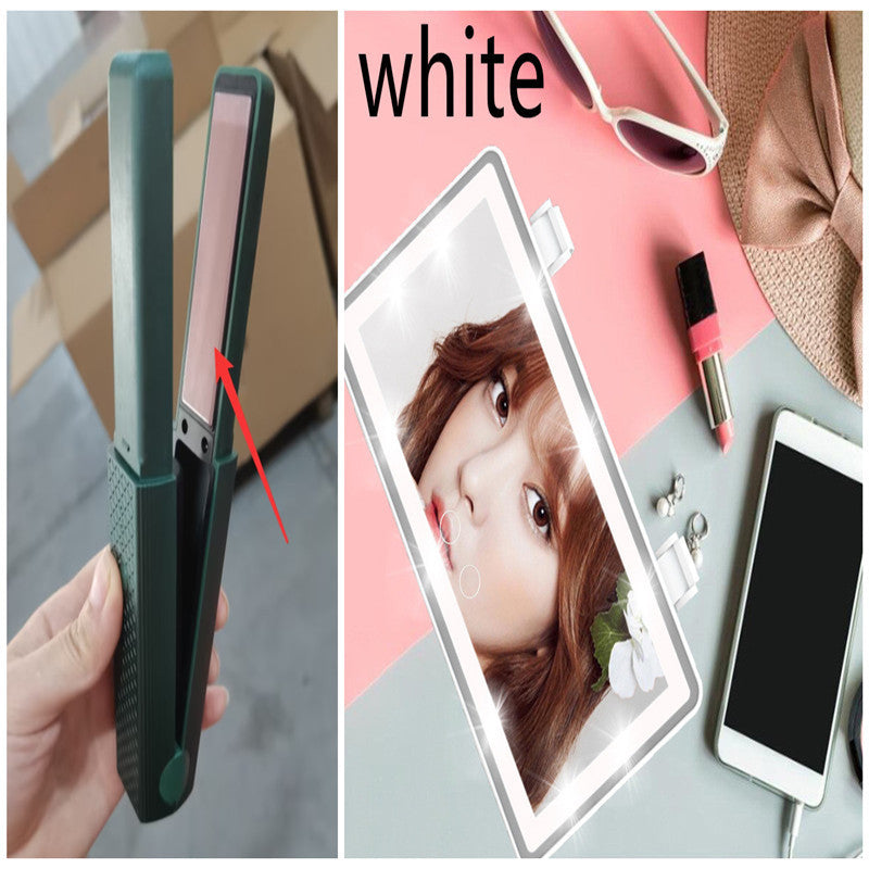 Cordless USB Mini Ceramic Hair Straightener & Curler