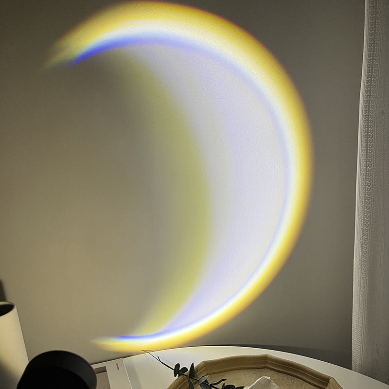 USB Moon Lamp β LED Rainbow Sunset Projector