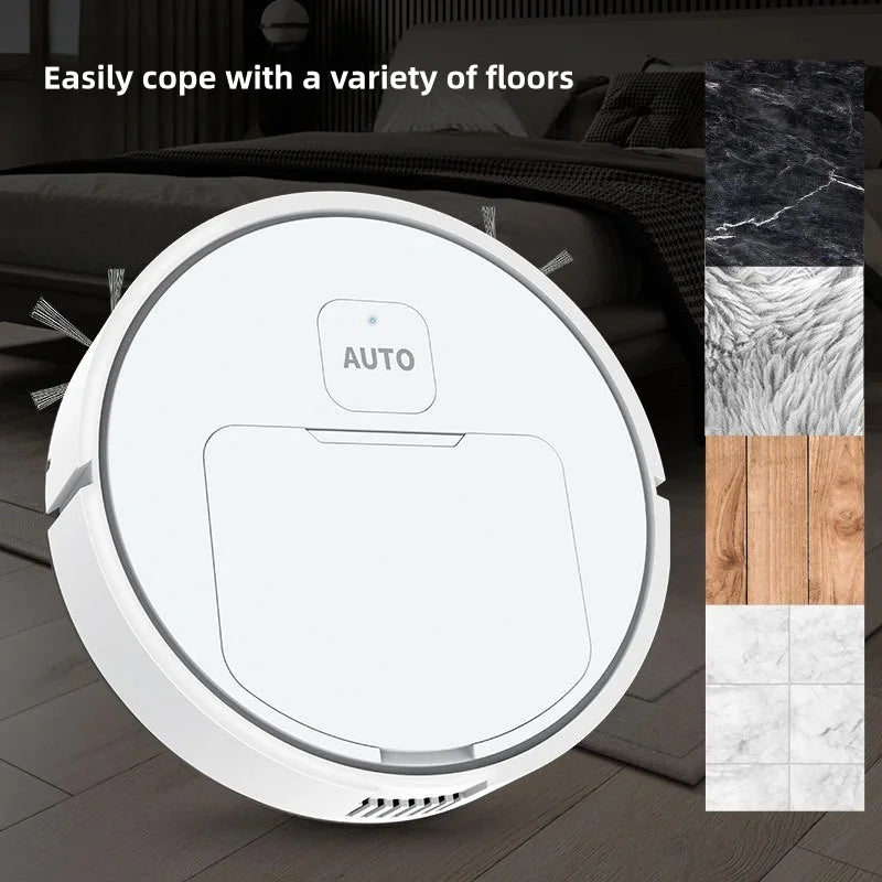 2024 Smart Robotic Vacuum Cleaner – Automatic Low-Noise Sweeper