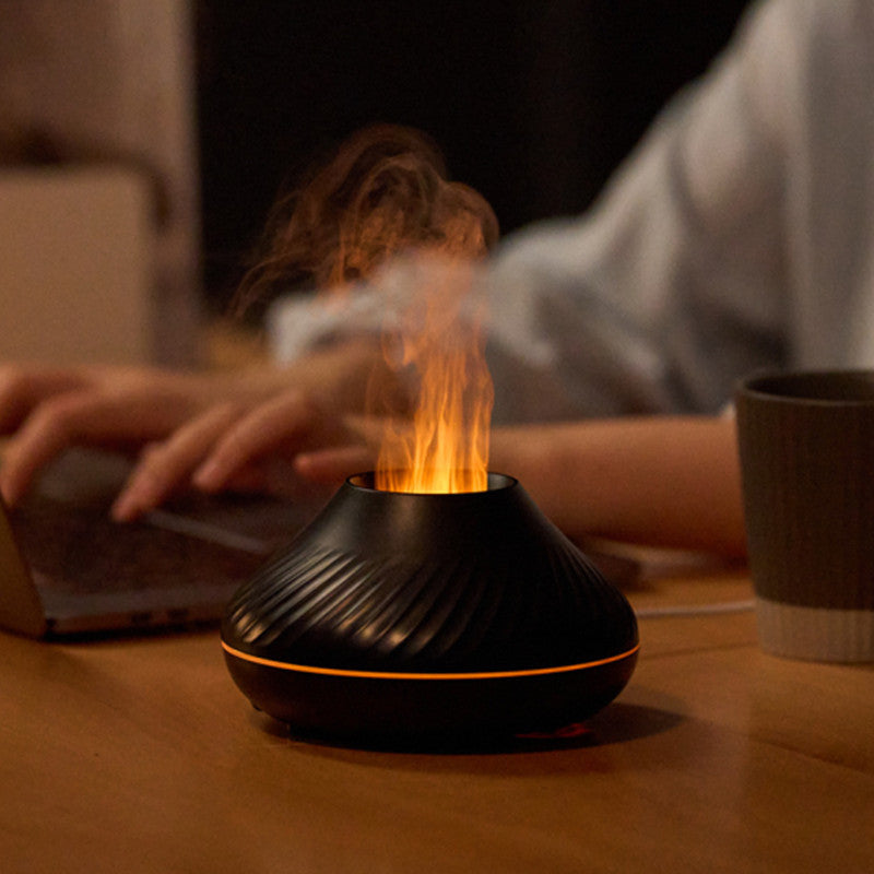Newest RGB 3D Flame Aroma Diffuser & Humidifier 130ml