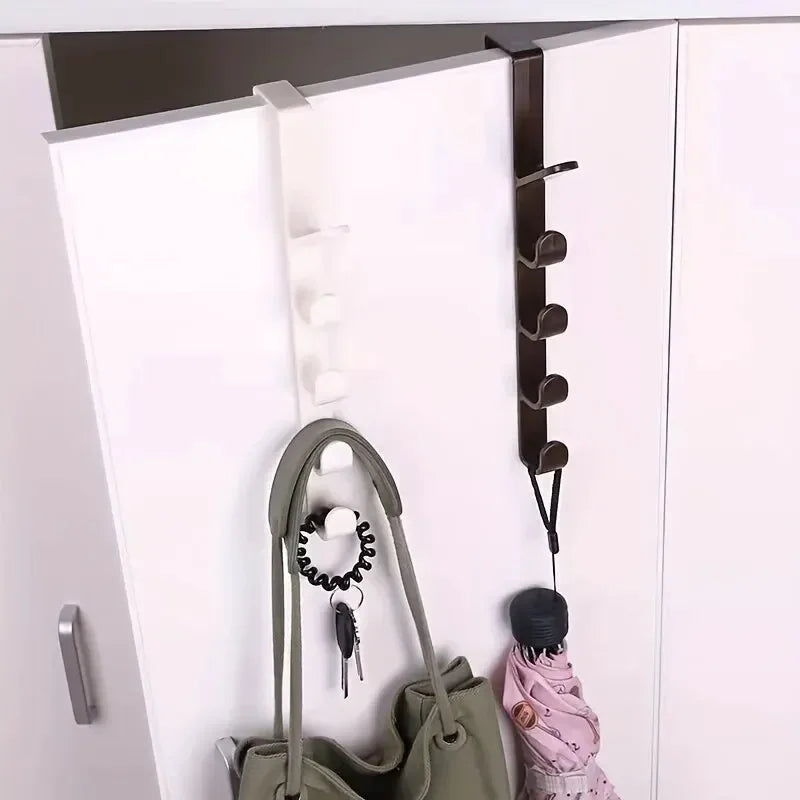 Over-The-Door Plastic Bedroom Hanger Rack for Bags and Storage