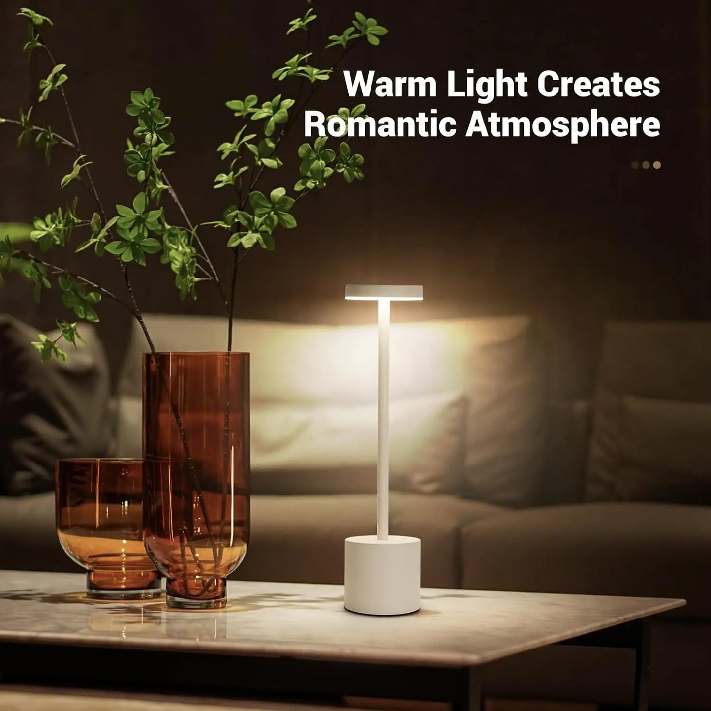 Rechargeable Touch LED Table Lamp – Wireless Night Light