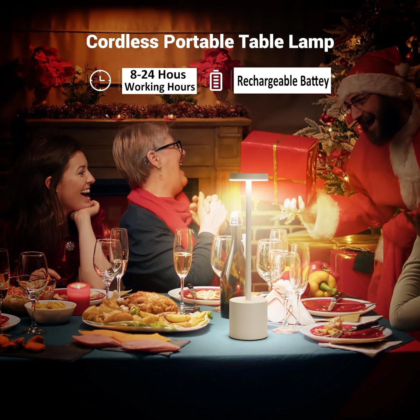 Rechargeable Touch LED Table Lamp – Wireless Night Light