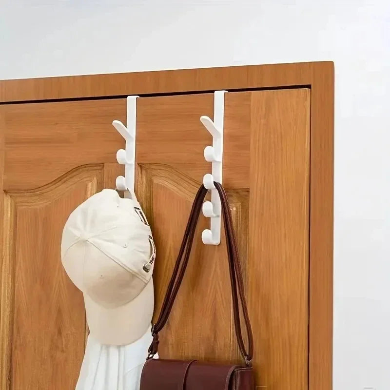 Over-The-Door Plastic Bedroom Hanger Rack for Bags and Storage