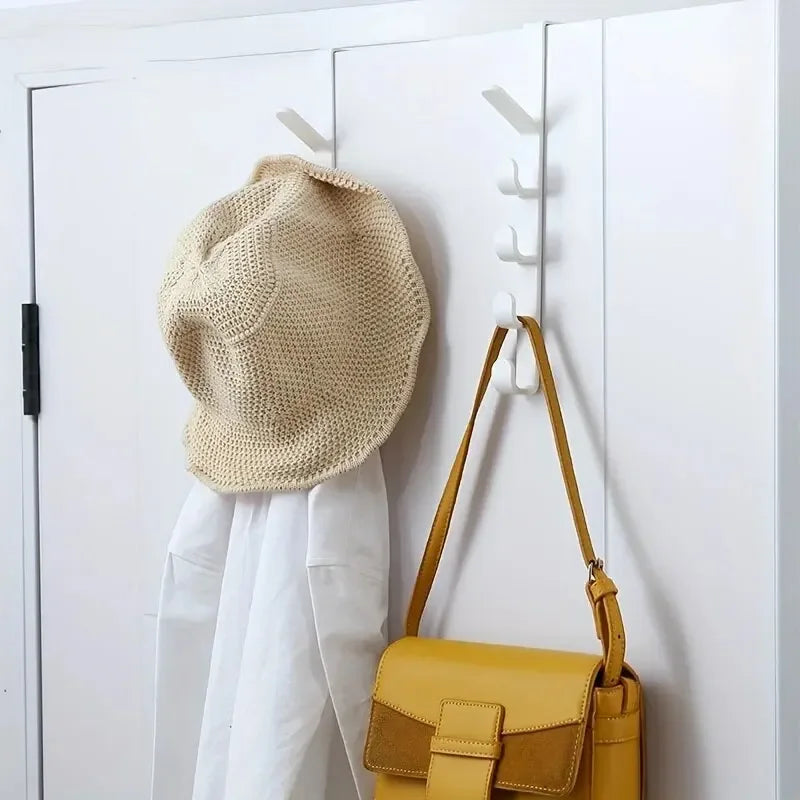 Over-The-Door Plastic Bedroom Hanger Rack for Bags and Storage