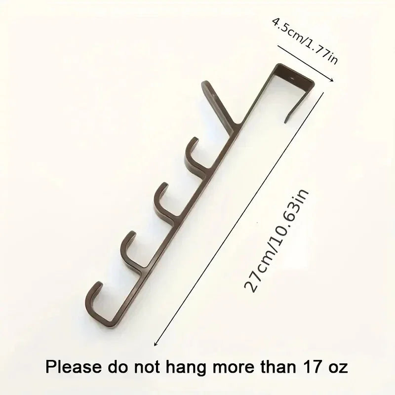 Over-The-Door Plastic Bedroom Hanger Rack for Bags and Storage