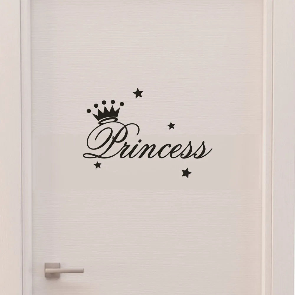 Removable Princess Wall Stickers – Vinyl Art Decor for Kids Rooms