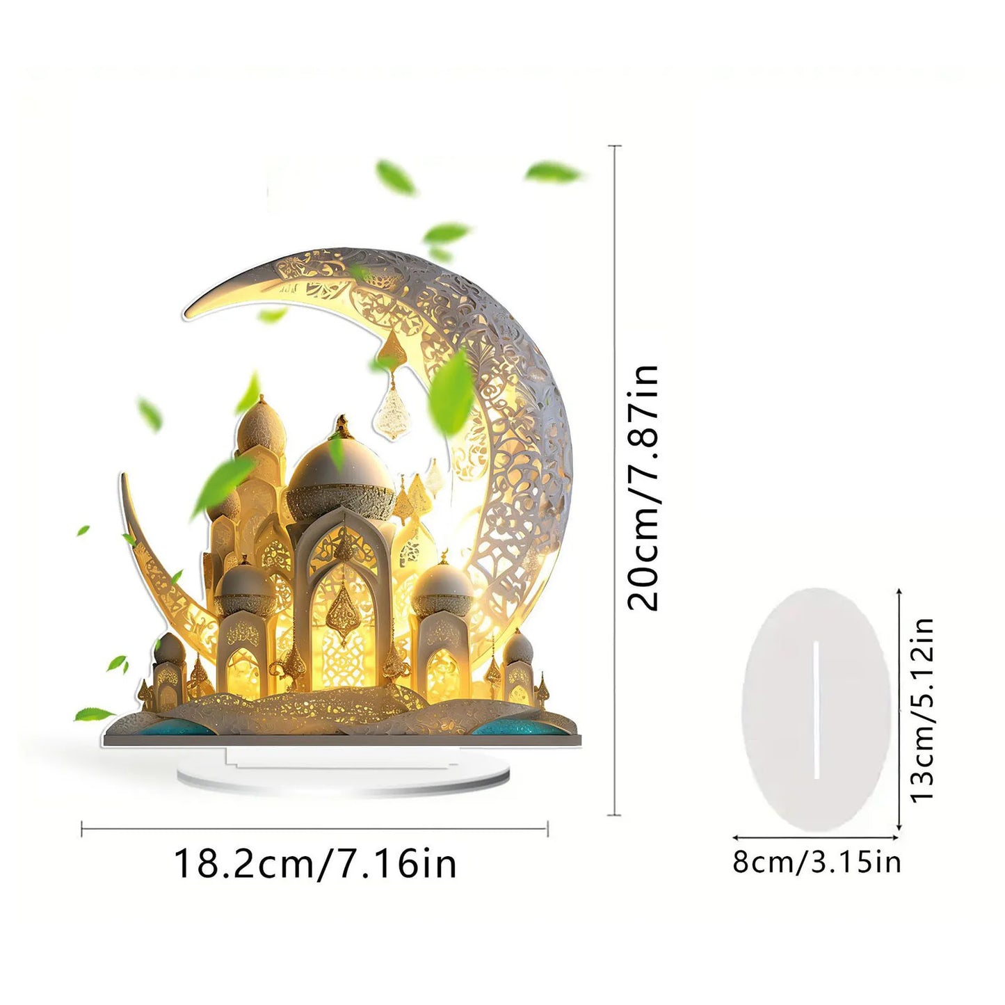 Charm Moon Holiday Acrylic Tabletop Decoration - Aggreko 2024