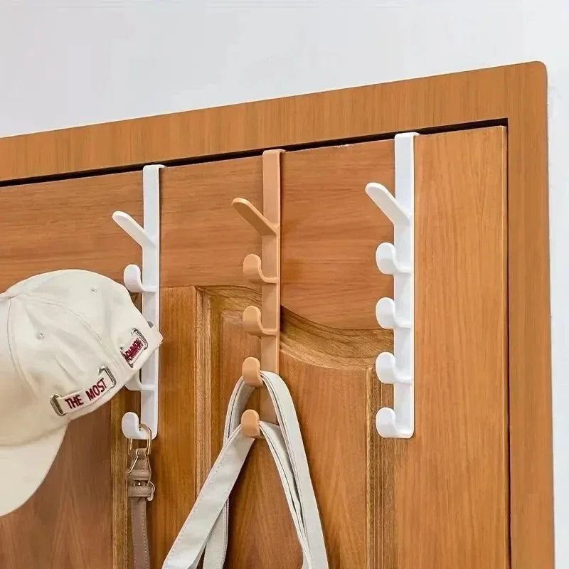 Over-The-Door Plastic Bedroom Hanger Rack for Bags and Storage