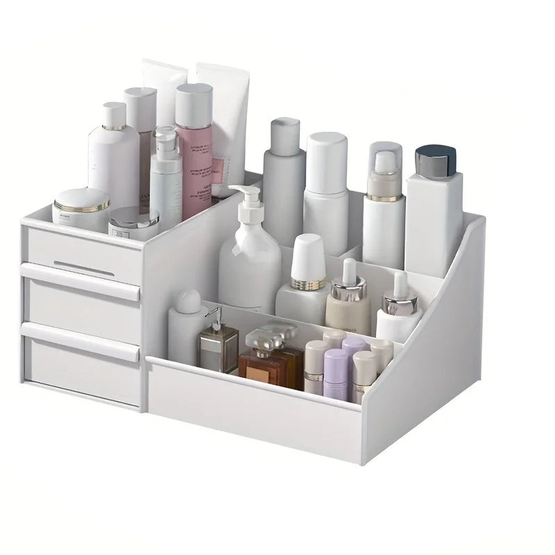 Elegant Makeup Storage Box with Drawer – Vanity & Bathroom Organizer