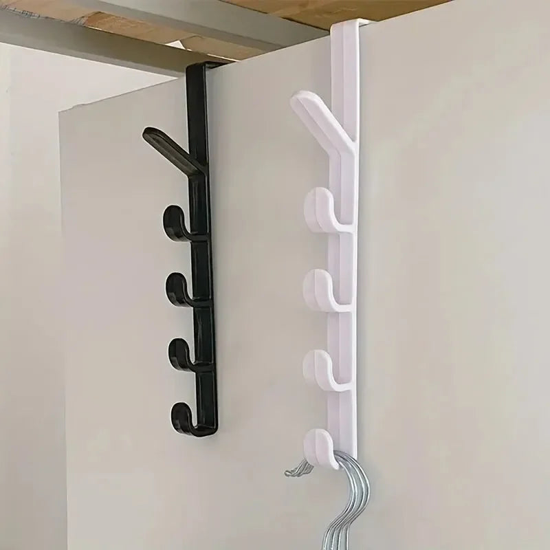Over-The-Door Plastic Bedroom Hanger Rack for Bags and Storage