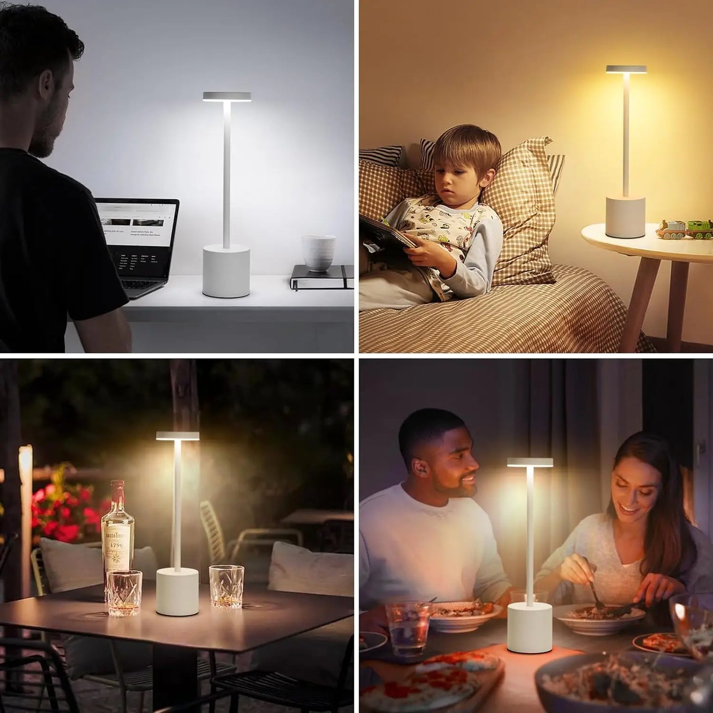 Rechargeable Touch LED Table Lamp – Wireless Night Light