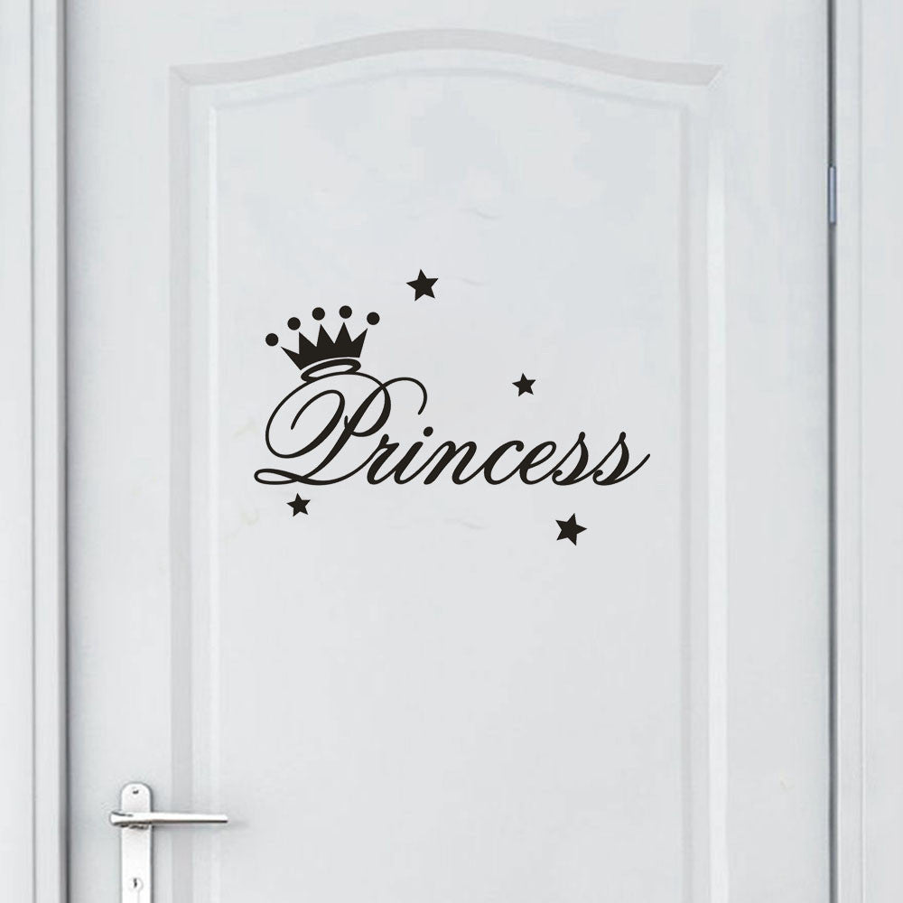 Removable Princess Wall Stickers – Vinyl Art Decor for Kids Rooms