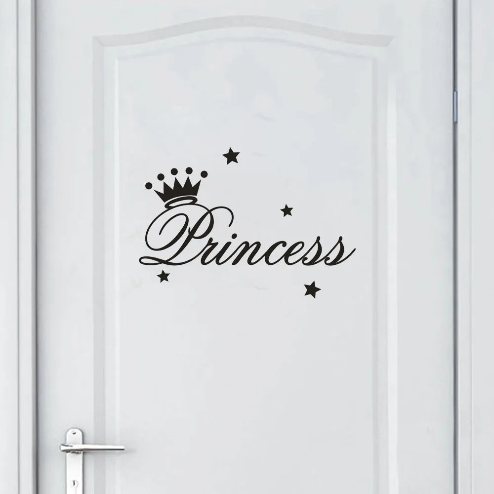 Removable Princess Wall Stickers – Vinyl Art Decor for Kids Rooms