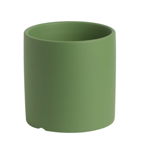 Nordic Industrial Ceramic Flowerpot – Colorful Succulent Planter with Tray