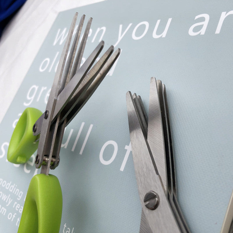 Multifunctional Herb & Onion Scissors – Stainless Steel Blades