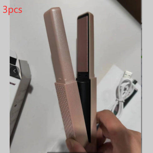 Cordless USB Mini Ceramic Hair Straightener & Curler