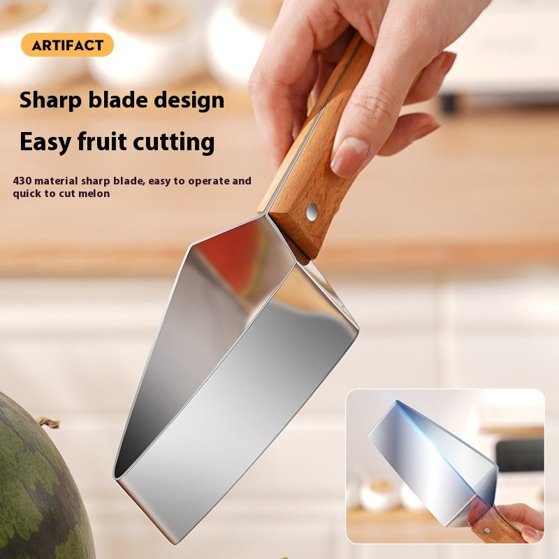 Stainless Steel Watermelon Slicer – Triangle Fruit Cutter Tool