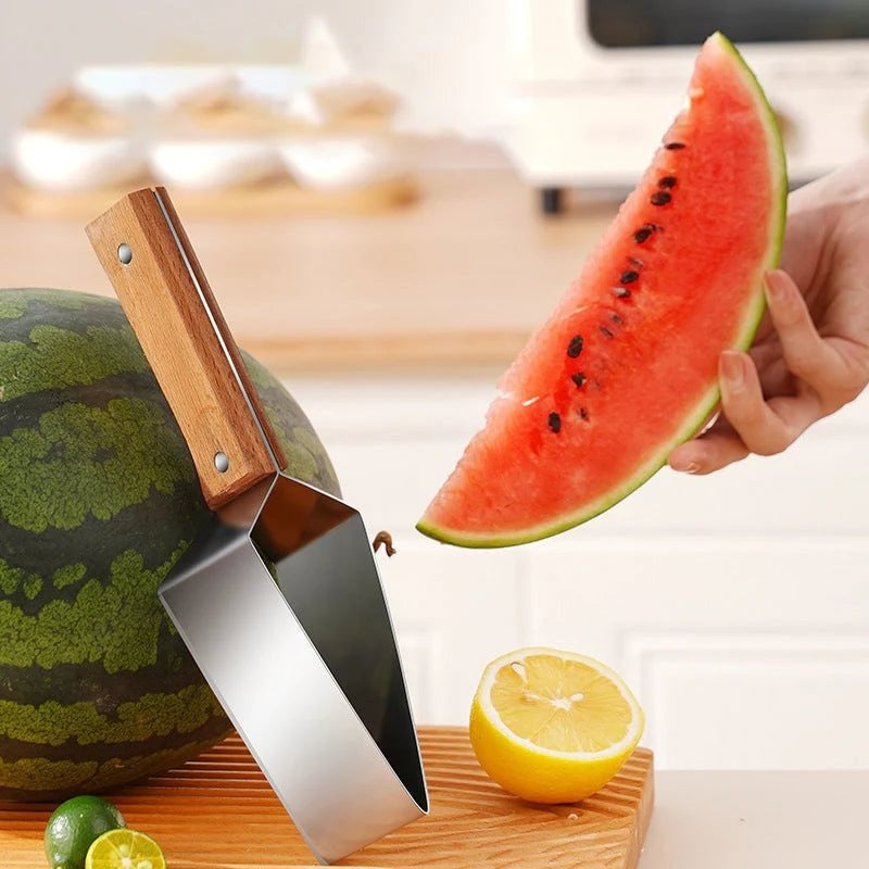 Stainless Steel Watermelon Slicer – Triangle Fruit Cutter Tool