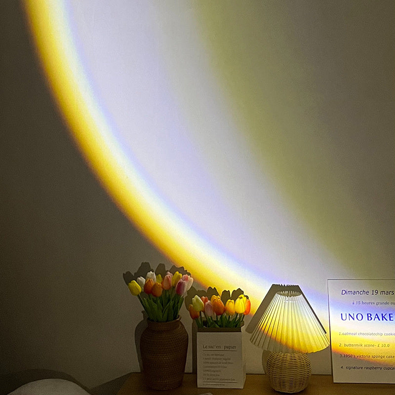 USB Moon Lamp β LED Rainbow Sunset Projector