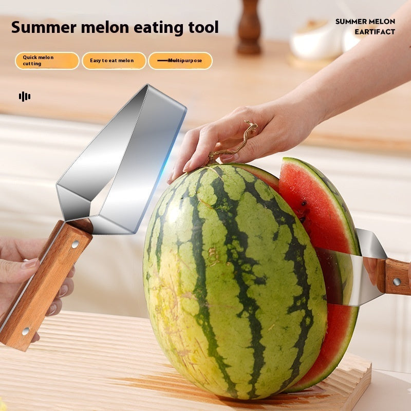 Stainless Steel Watermelon Slicer – Triangle Fruit Cutter Tool