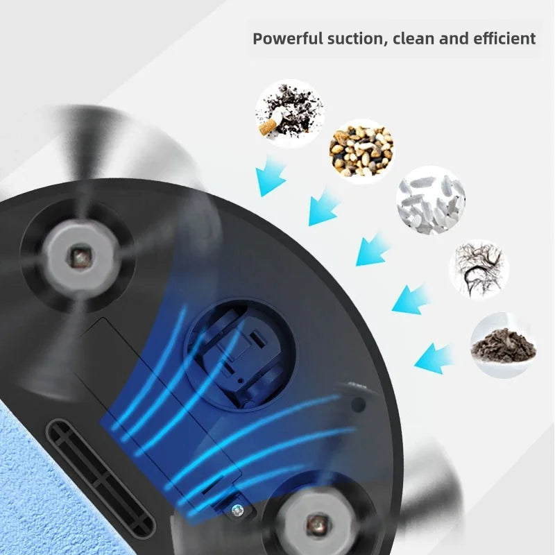 2024 Smart Robotic Vacuum Cleaner – Automatic Low-Noise Sweeper