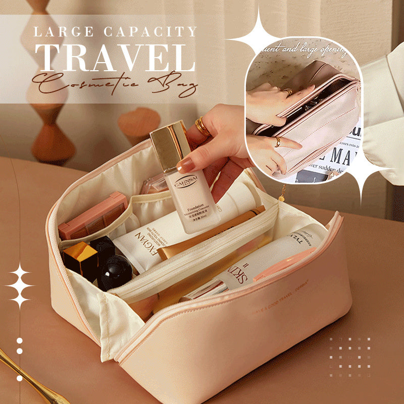 Large Capacity Travel Cosmetic Bag – Women's Toiletry Organizer