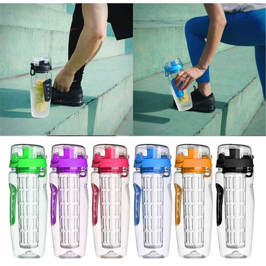 32Oz BPA-Free Fruit Infuser Water Bottle for Sports & Hydration